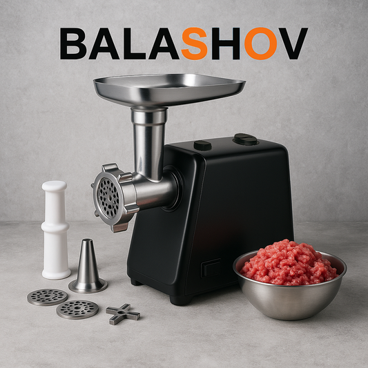 Heavy-Duty Electric Meat Grinder – Powerful Meat Mincer with Multiple Blades & Grinding Plates, Sausage Stuffer Attachment, and Grinder Discs for Home Use